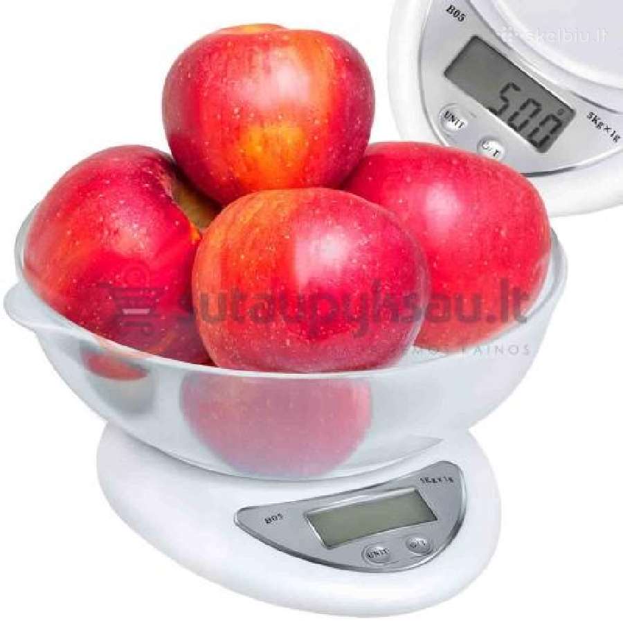 Elektroninės virtuvinės svarstyklės 5kg (8 rūšys) - nuotraukos Nr. 6