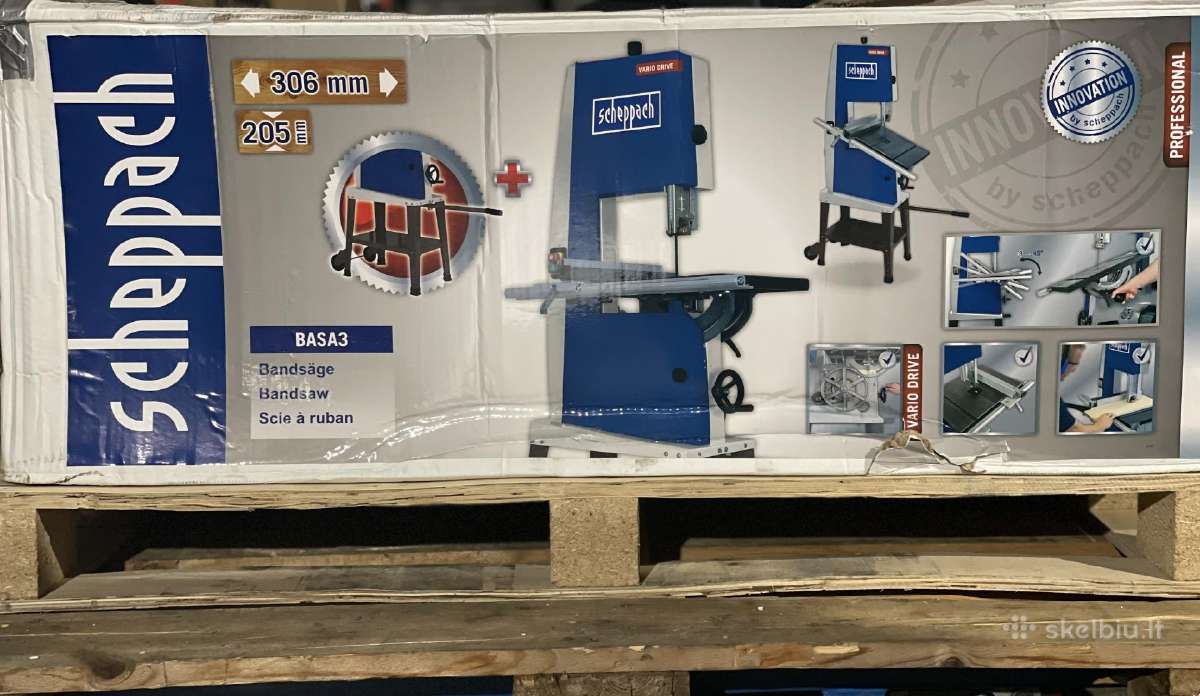 Juostinės pjovimo staklės Basa3 + stovas 230v