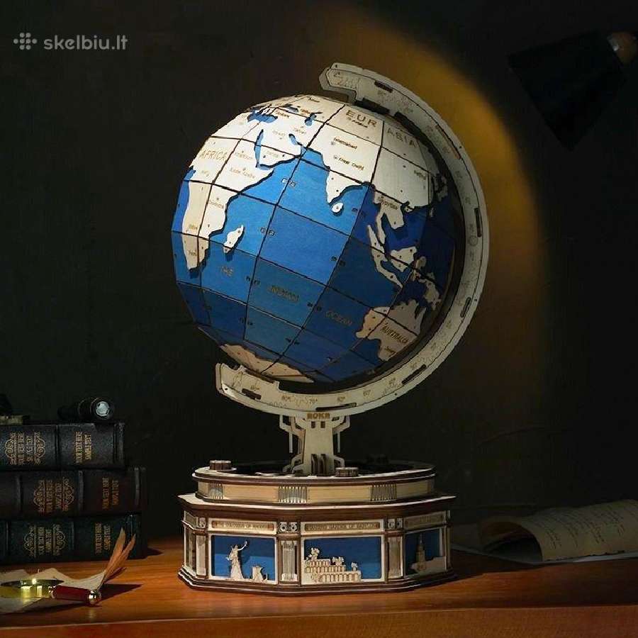 Robotime medinis 3D konstruktorius Gaublys - nuotraukos Nr. 11