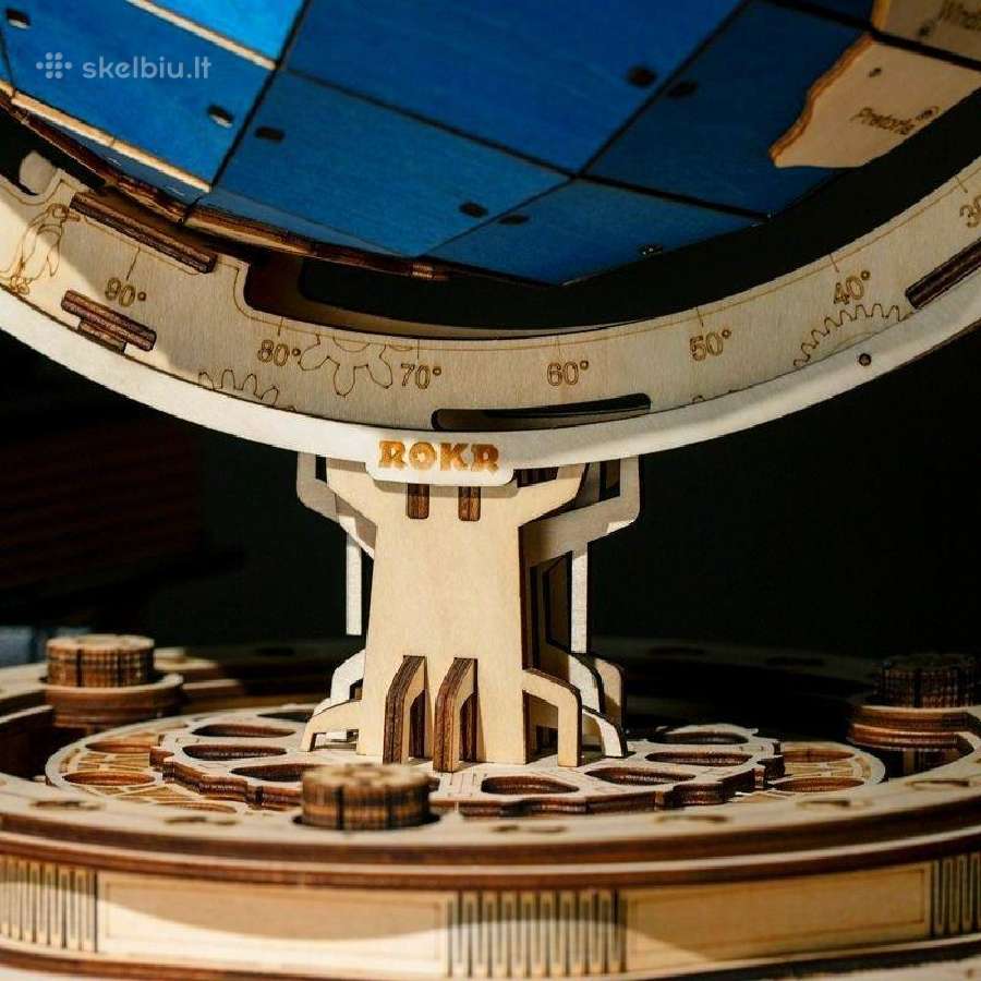 Robotime medinis 3D konstruktorius Gaublys - nuotraukos Nr. 4