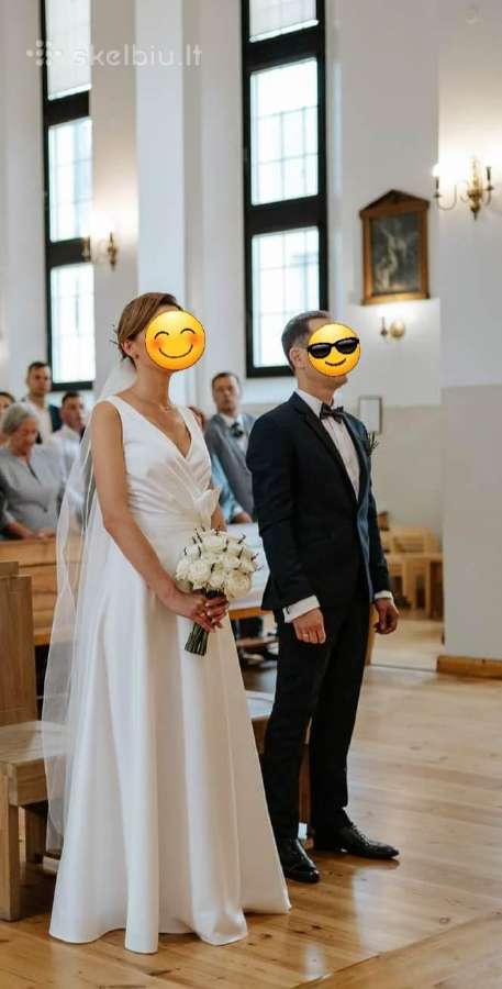 Elegantiška vestuvinė suknelė - nuotraukos Nr. 2