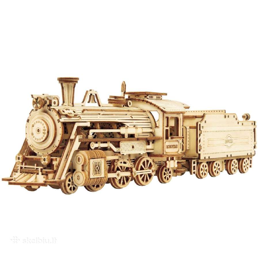 Robotime medinis 3D galvosūkis Prime Steam Express