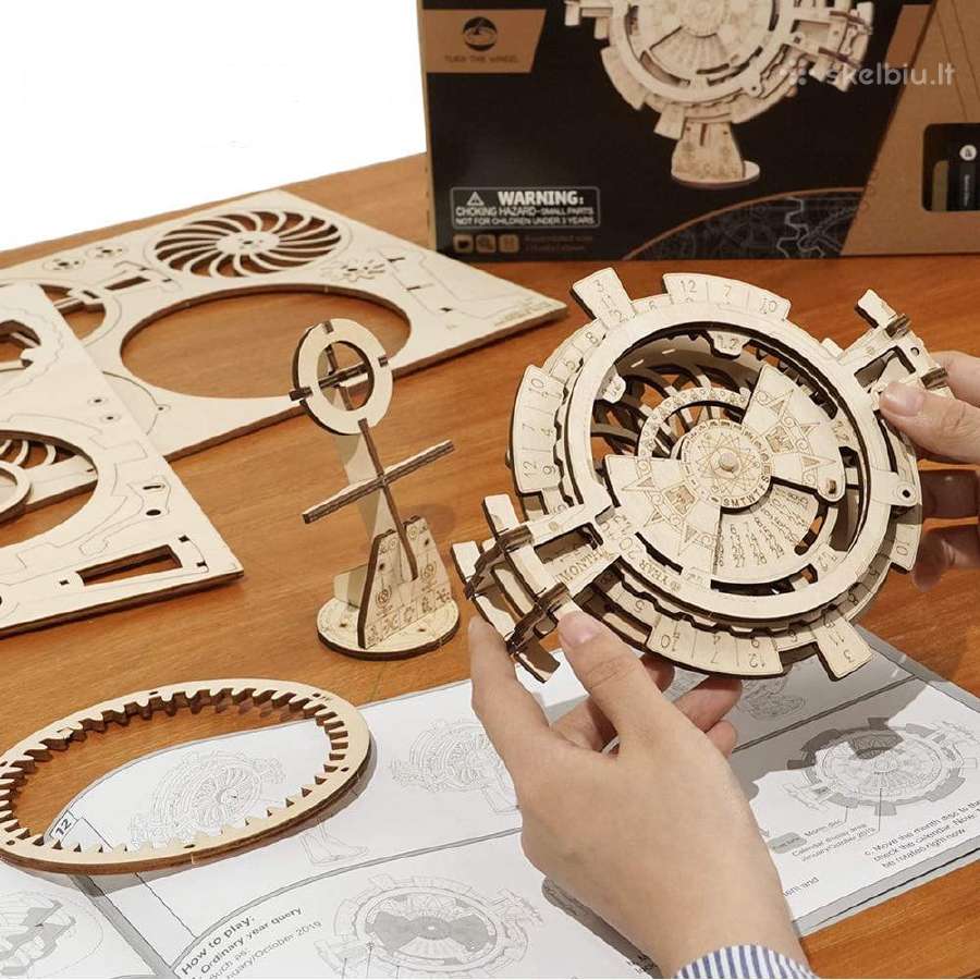 Robotime medinis 3D konstruktorius Kalendorius - nuotraukos Nr. 4