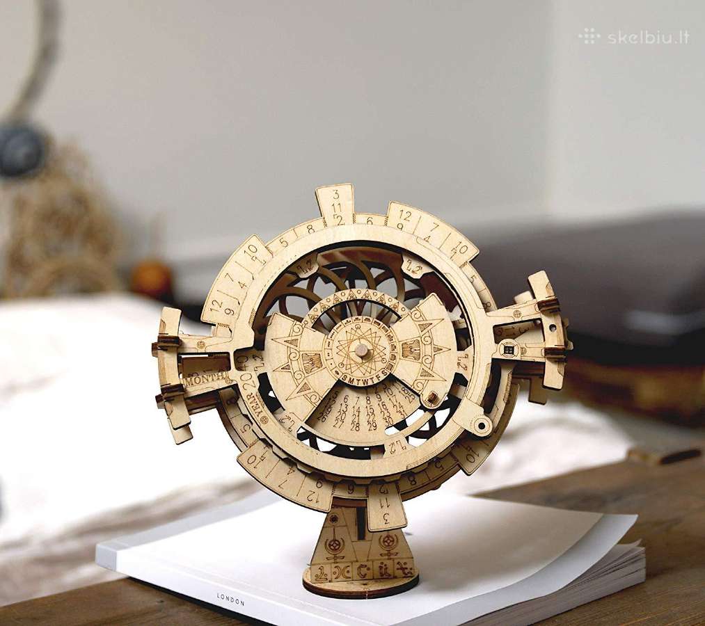 Robotime medinis 3D konstruktorius Kalendorius - nuotraukos Nr. 7