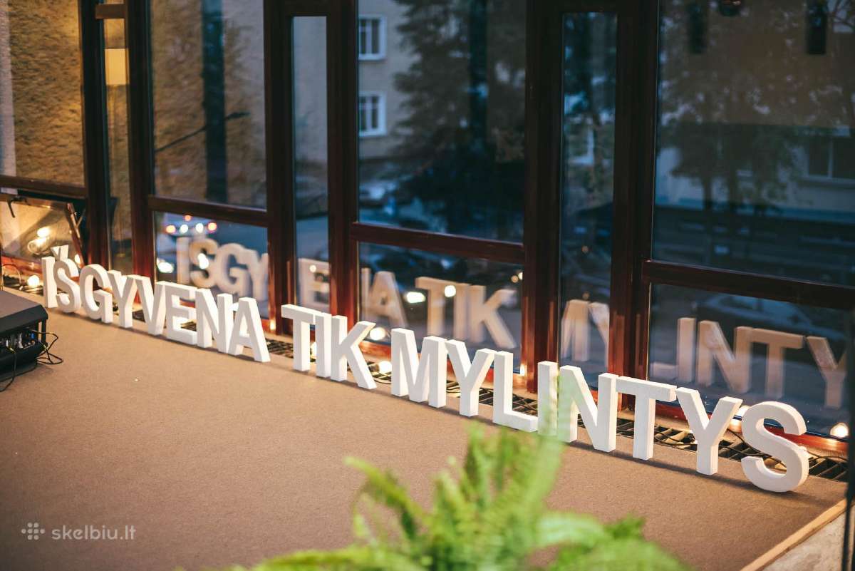 Dekoracija. 3D raidės