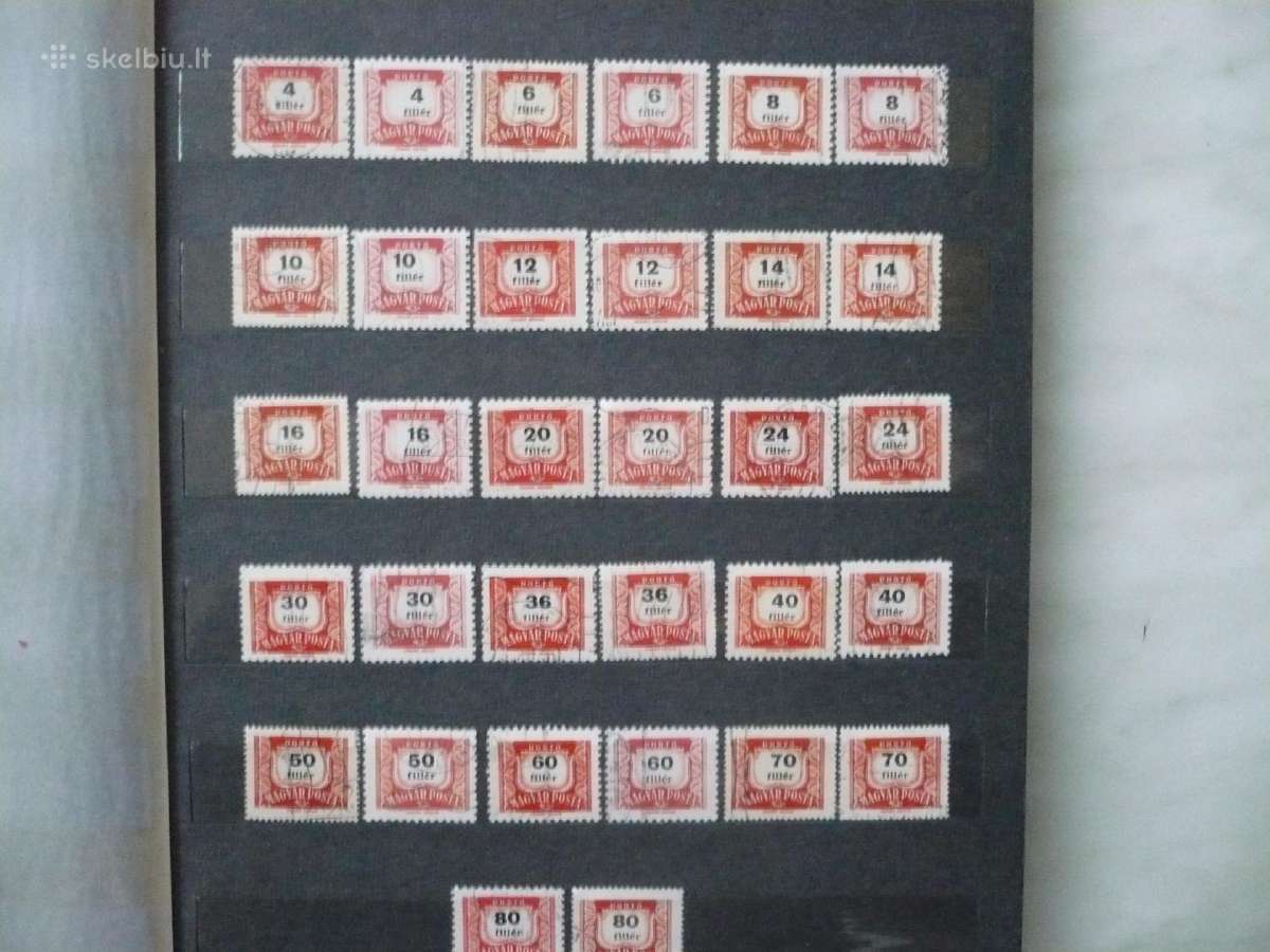 1958-1965 pašto mokesčiai