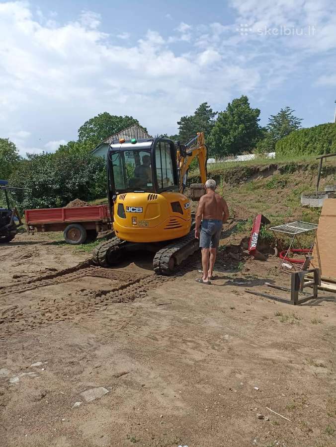 Kasinėjimo darbai, su mini eskavatoriumi 3,2t