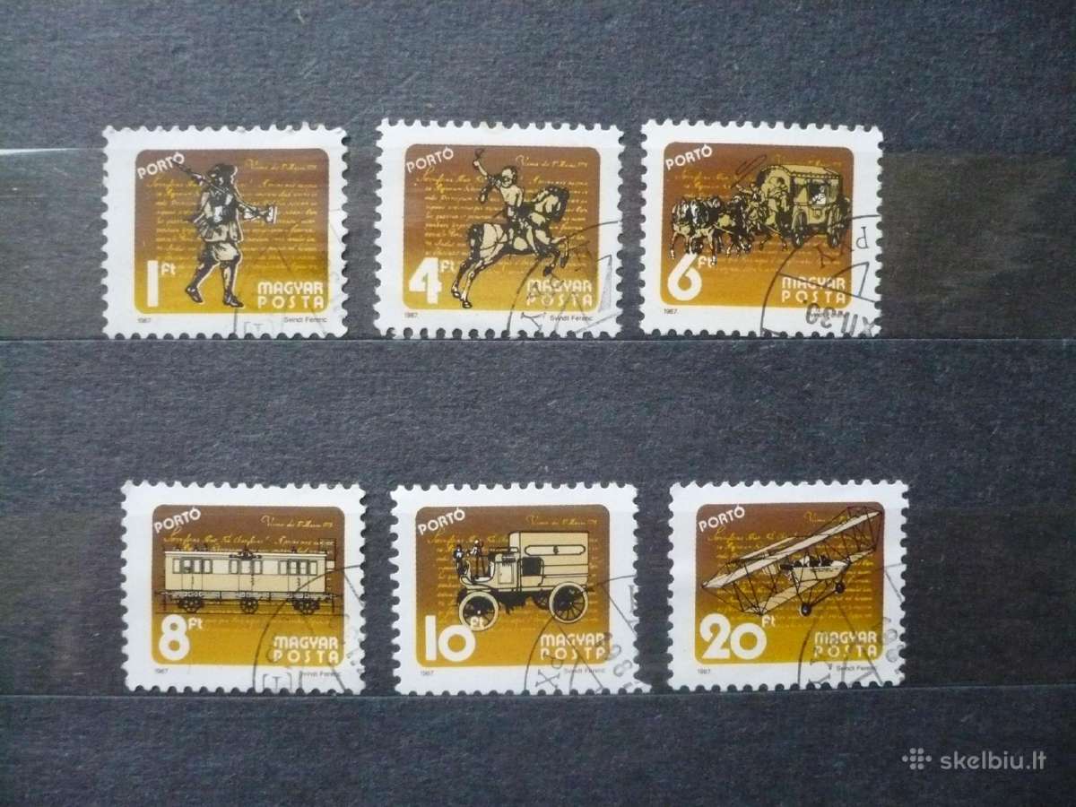 1987 m. pašto mokesčiai