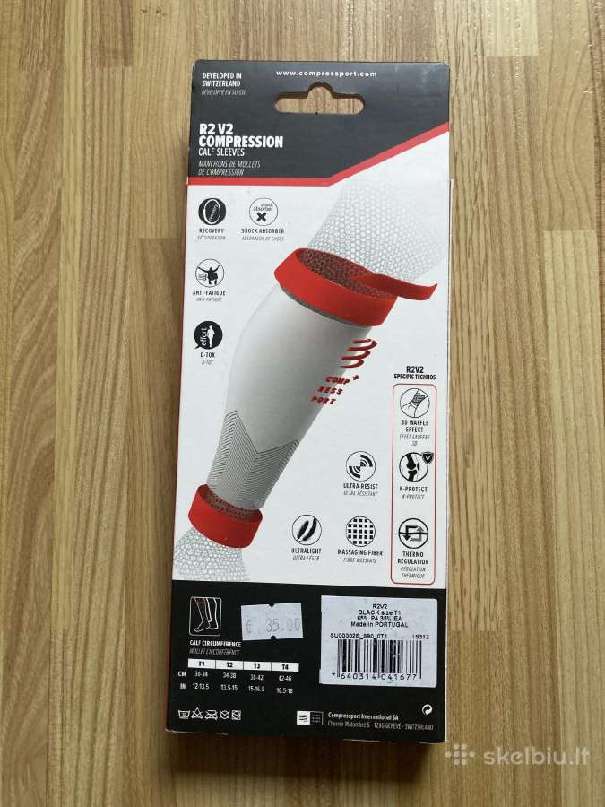 Compressport R2v2 blauzdinės - nuotraukos Nr. 2