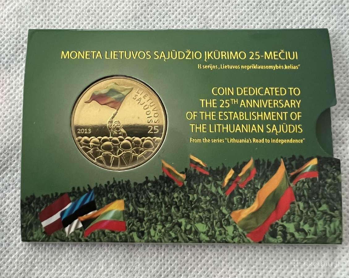25 litų moneta Lietuvos Sajudžio Įkūrimo 25-mečiui