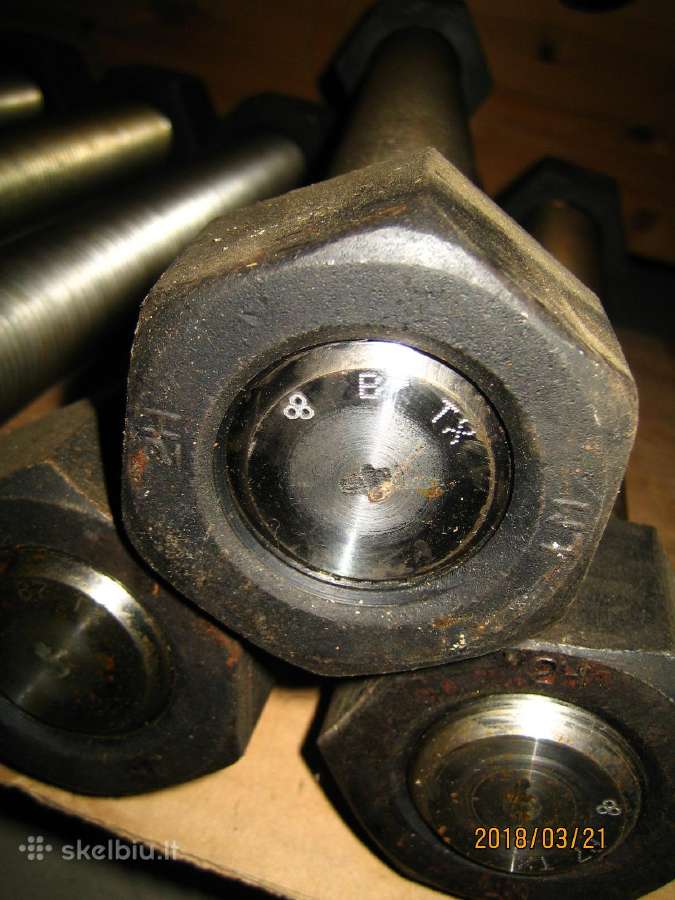 Astm A193 B7 smeigės komplekte dvi veržlės - nuotraukos Nr. 15