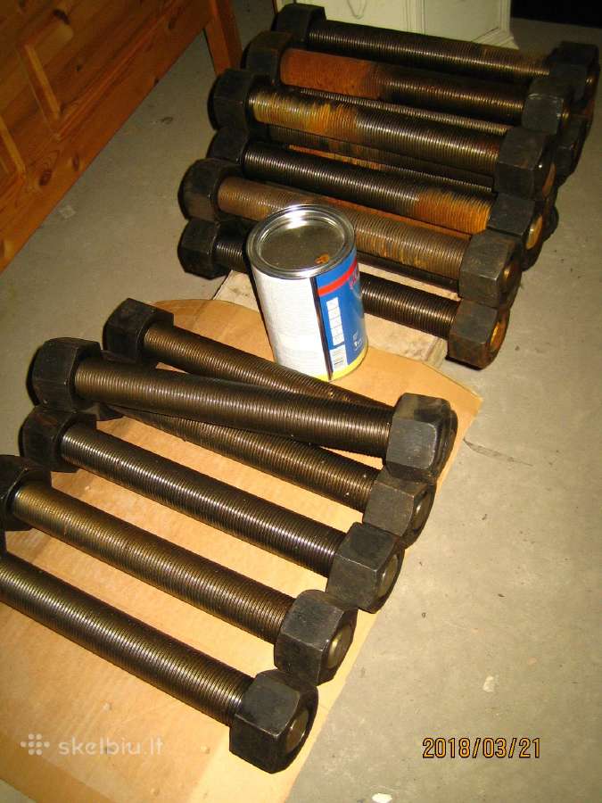 Astm A193 B7 smeigės komplekte dvi veržlės - nuotraukos Nr. 17