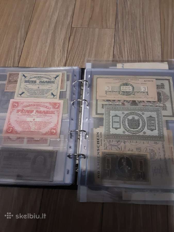 Perku banknotus i kolekcija visoje Lietuvoje