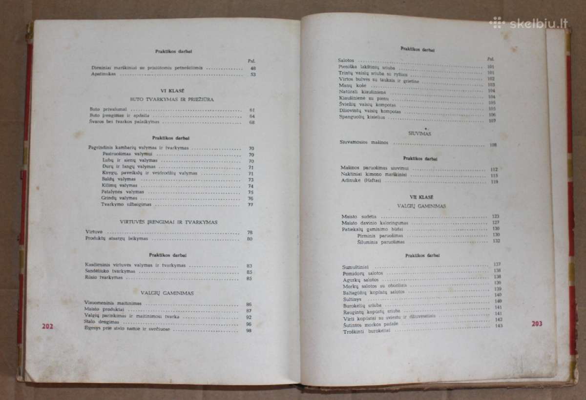 Namų ruoša vadovėlis V-VII klasei Kaunas 1960 m. - nuotraukos Nr. 13