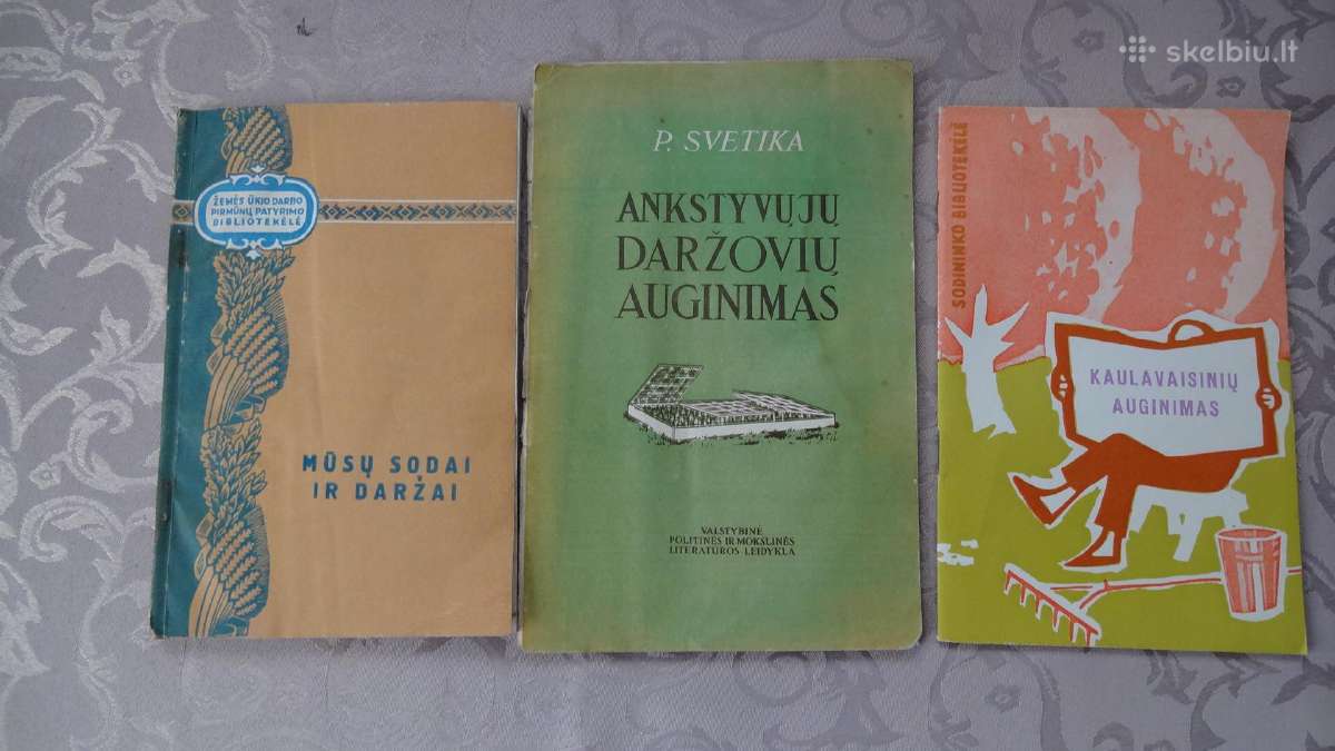 Knygos apie sodyninkystę,ž.ūkį 1950-1960m