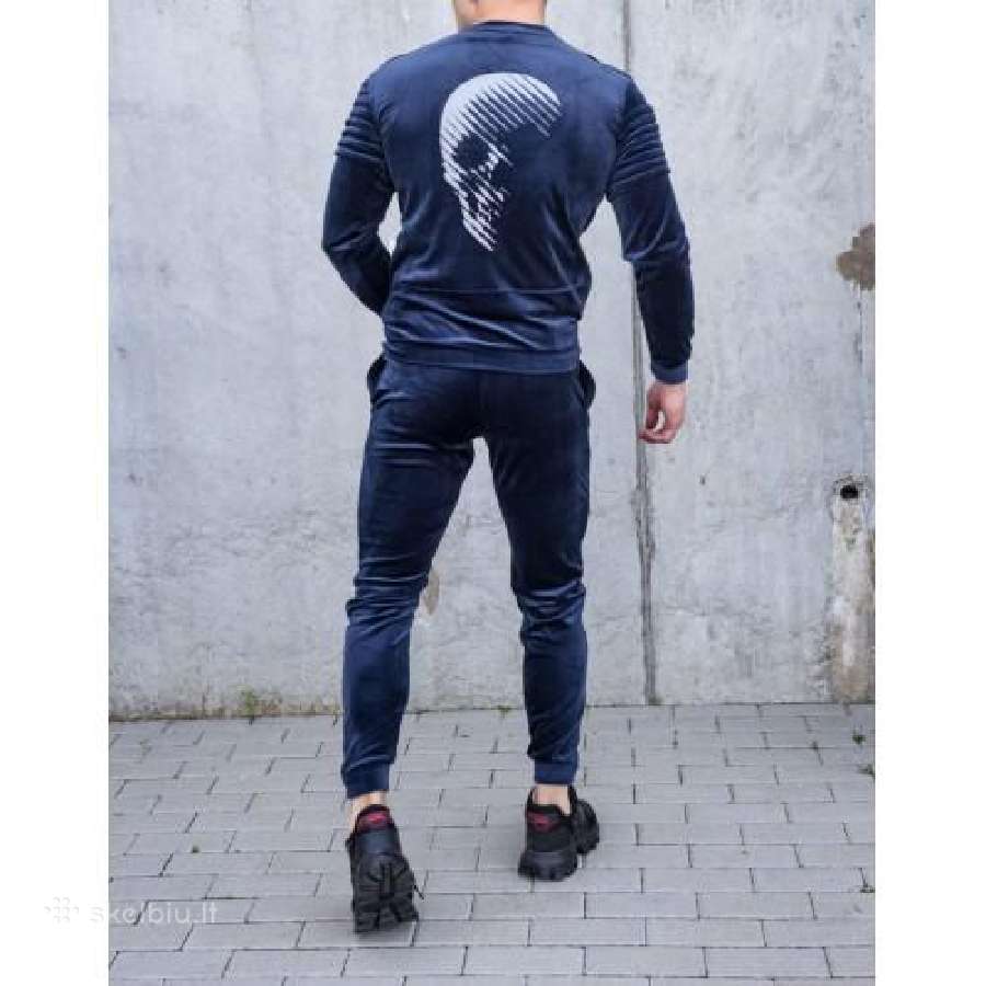 Vyriškas Veliūrinis Kostiumas - Juodas - nuotraukos Nr. 15