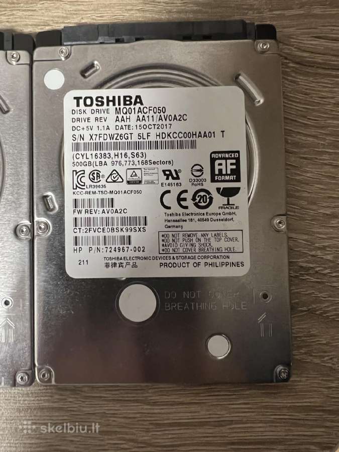 HDD 2.5 - nuotraukos Nr. 2