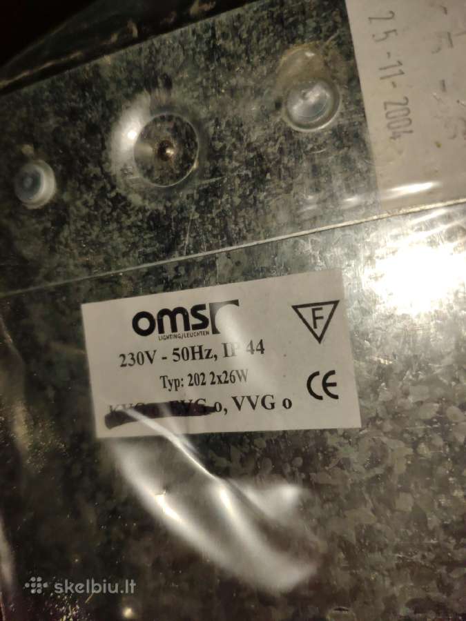 Lubiniai šviestuvai, Oms lighting 2x26 - nuotraukos Nr. 9