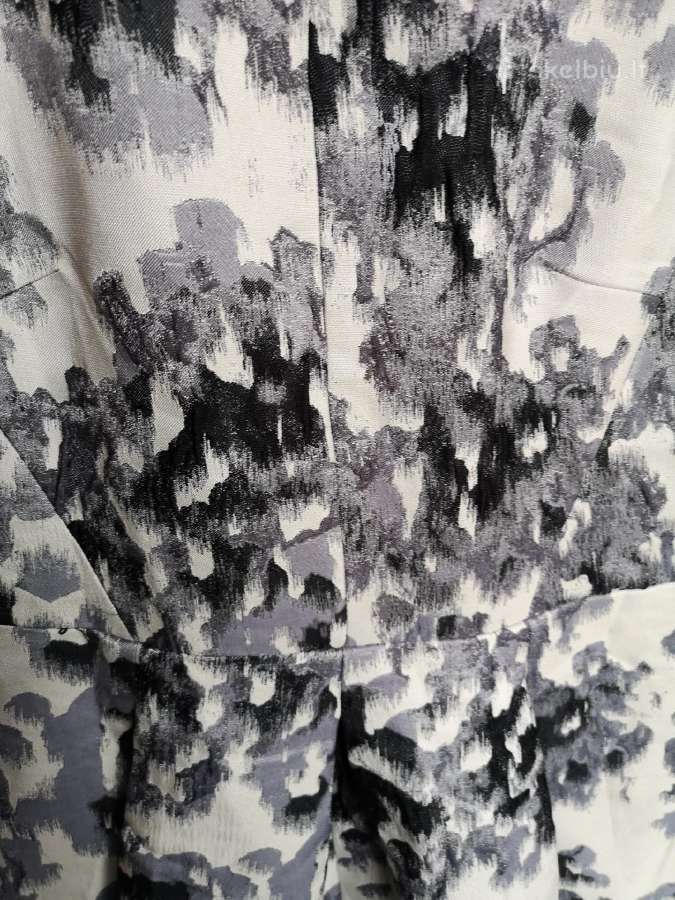 H&m pilka marga proginė suknelė su kišenėmis - nuotraukos Nr. 9