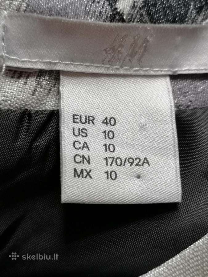 H&m pilka marga proginė suknelė su kišenėmis - nuotraukos Nr. 10
