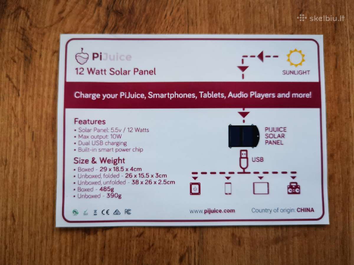 Pijuice Zero + 12000mah +12w saulės elementas - nuotraukos Nr. 8