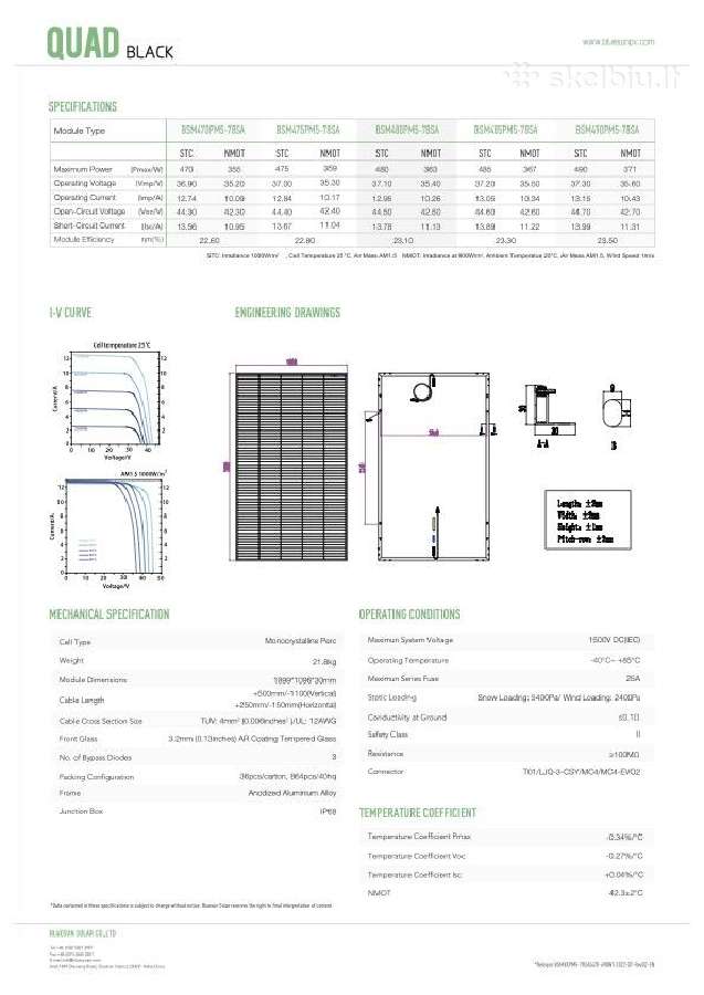 Patikimi shingled full black 480w saules moduliai - nuotraukos Nr. 7