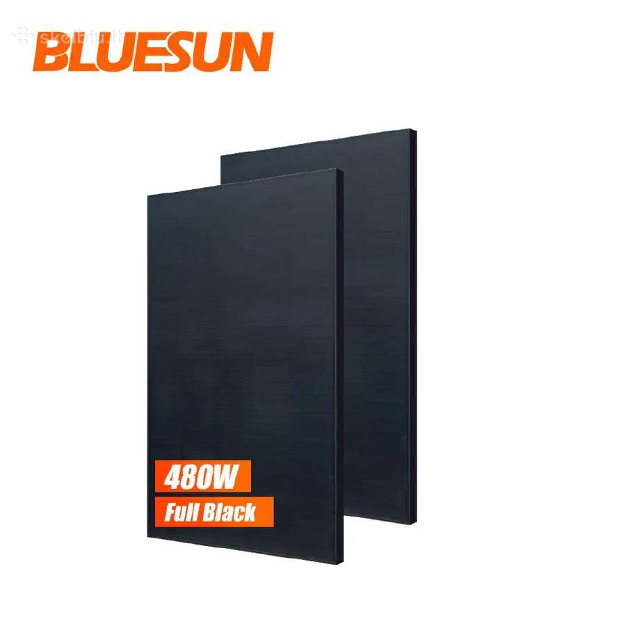 Patikimi shingled full black 480w saules moduliai - nuotraukos Nr. 3