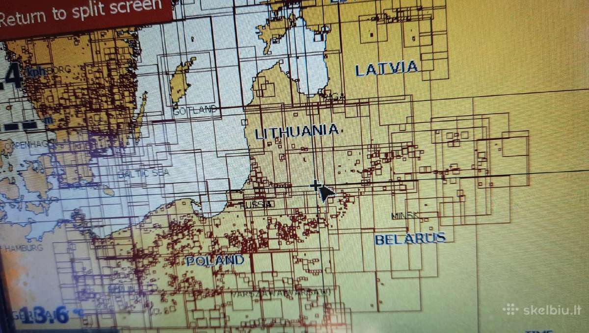 Echolotas, žemėlapių kortelė navionics, baterija