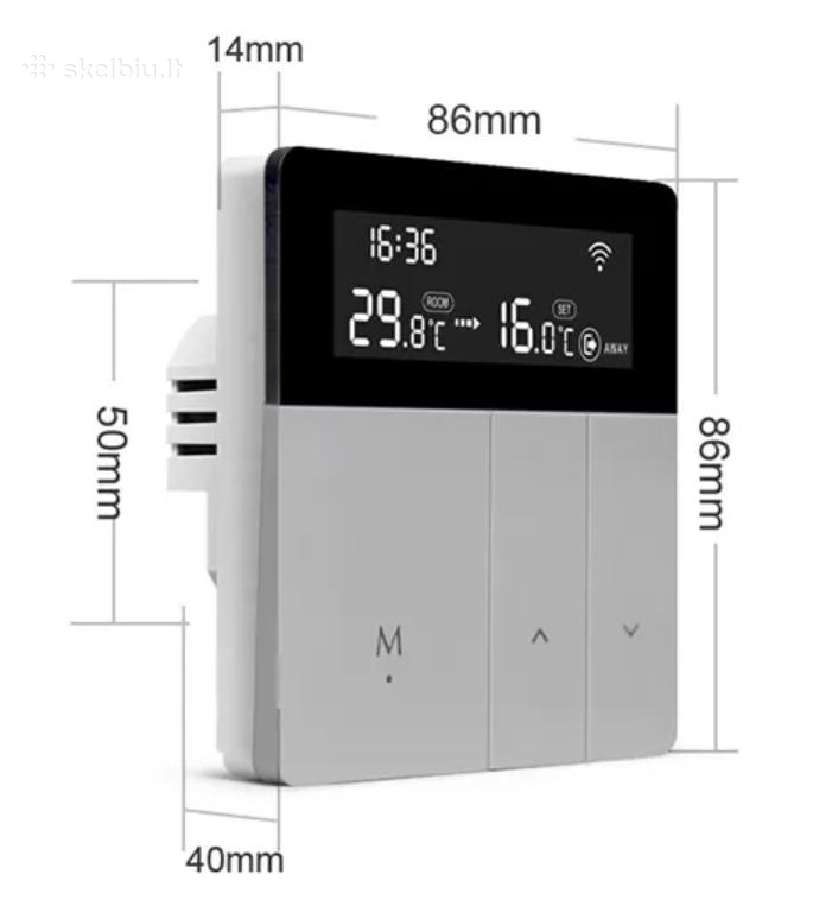 Išmanus WiFi termoreguliatorius Tuya app - nuotraukos Nr. 2
