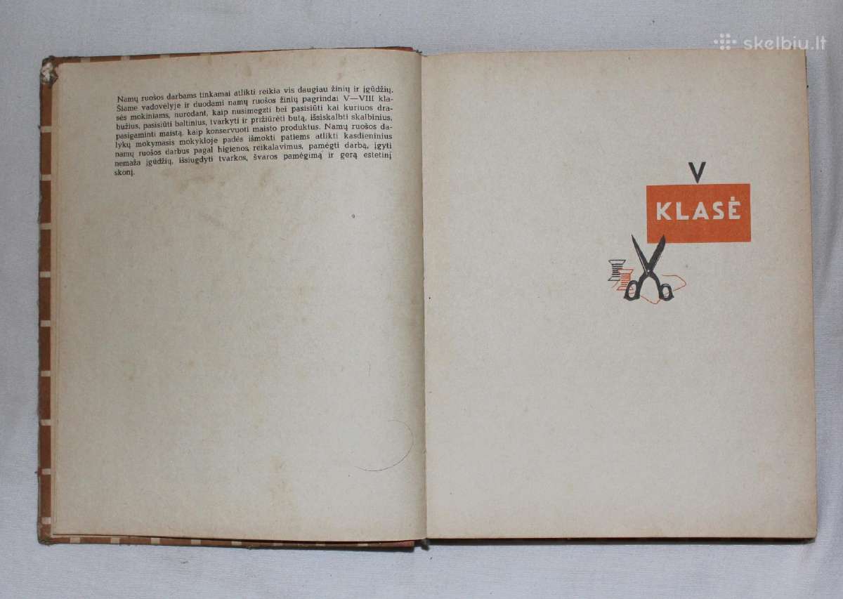 Namų ruoša vadovėlis V-vIII klasei Kaunas 1967 m. - nuotraukos Nr. 3
