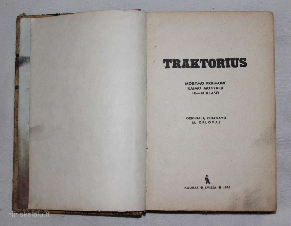 Traktorius knyga mokymo priemonė IX-xi klasei 1979 - nuotraukos Nr. 2