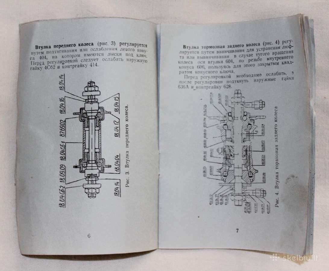 Penzos gamybos kelių dviračių instrukcija 1973 m. - nuotraukos Nr. 5