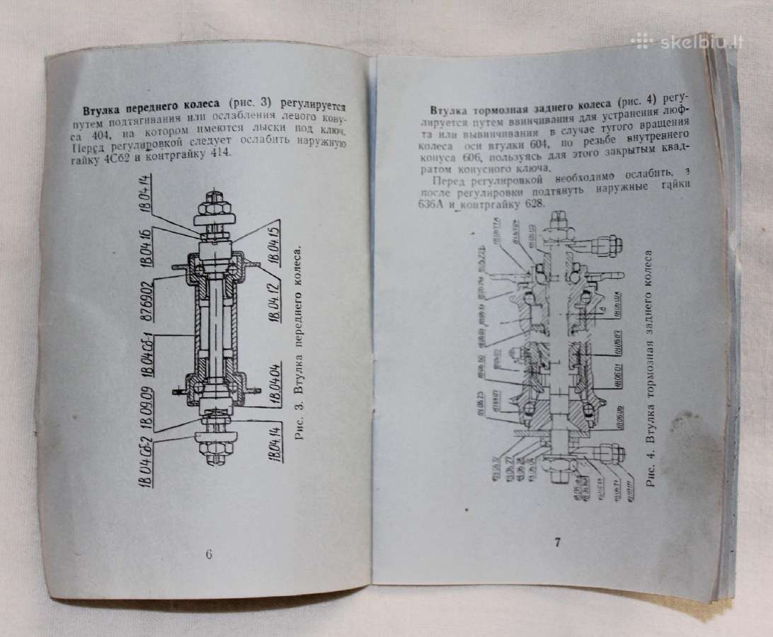 Penzos gamybos kelių dviračių instrukcija 1973 m. - nuotraukos Nr. 5