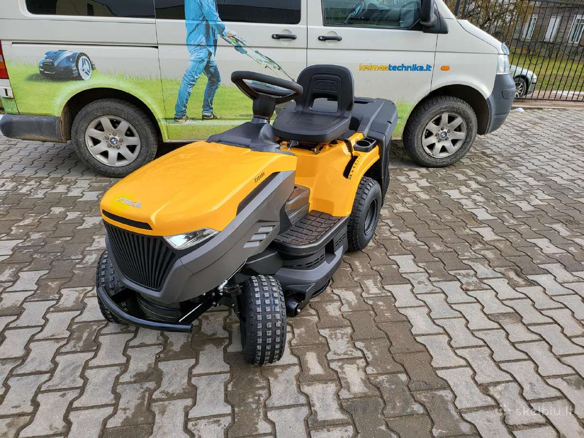 Traktoriukas su krepšiu Stiga Estate 384m. Akcija