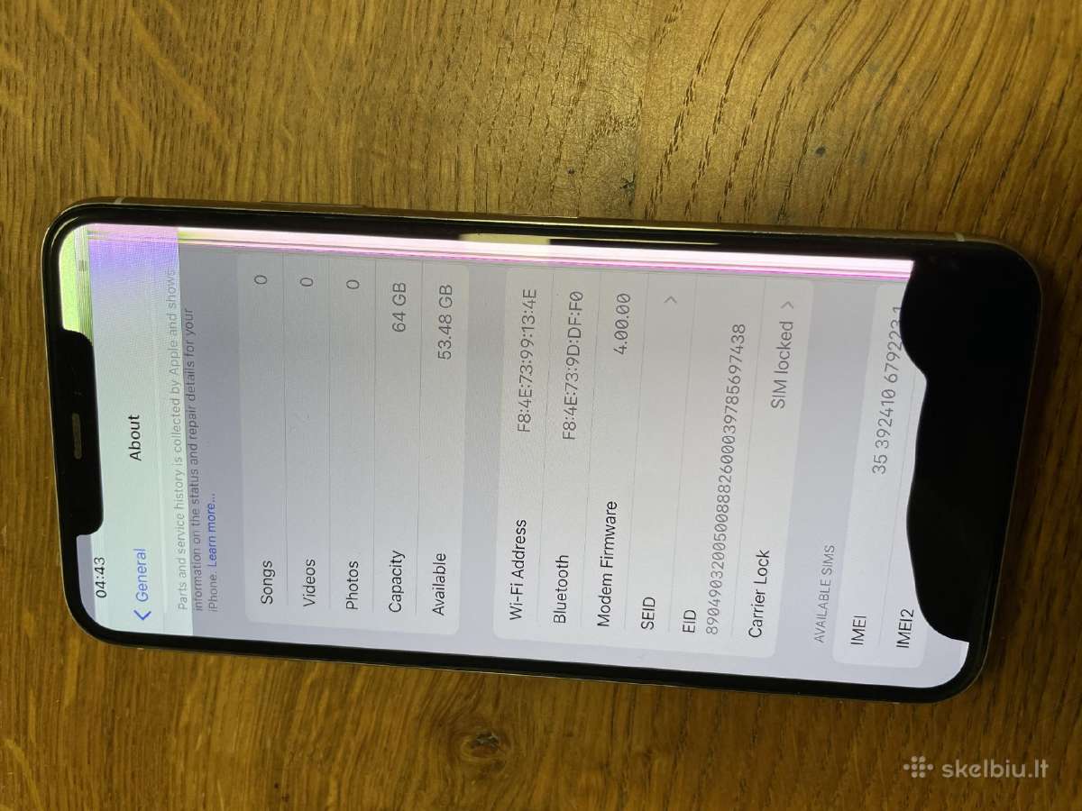 iPhone 11 Pro Max Silver su defektais - nuotraukos Nr. 2