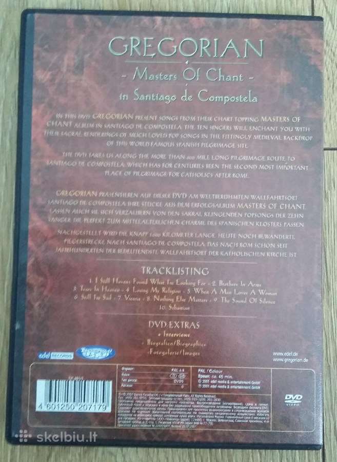 Dvd Muzika Gregorian Mater Of Chant - nuotraukos Nr. 2