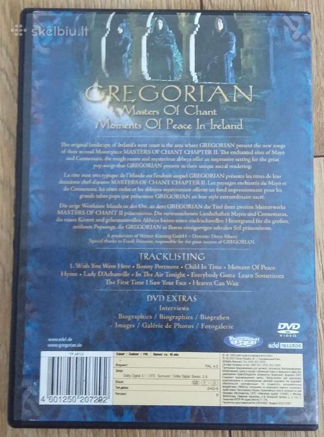 Dvd muzika Gregorian-mater of Chant - nuotraukos Nr. 2