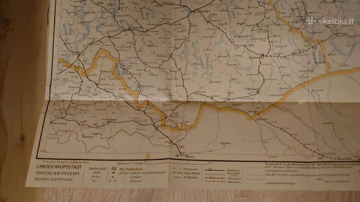 Vokietijos reicho paštų žemėlapis - nuotraukos Nr. 5