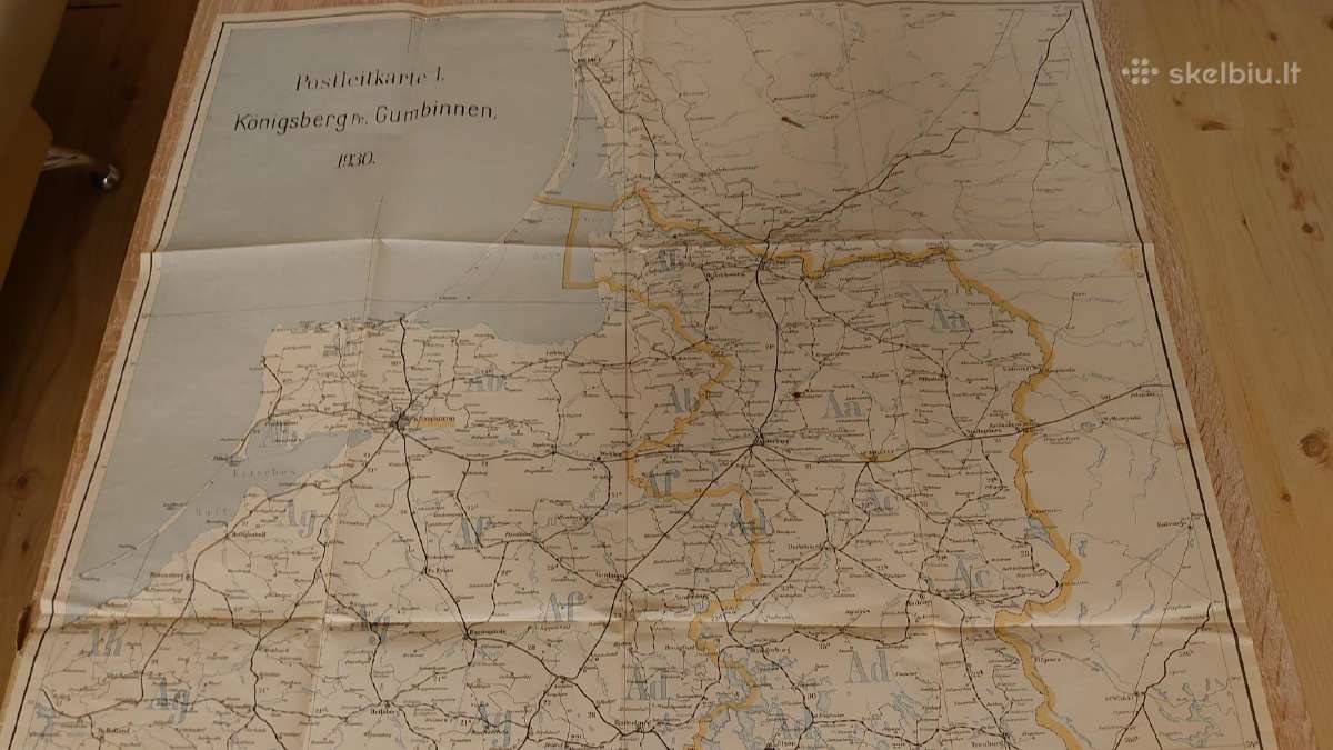 Vokietijos reicho paštų žemėlapis - nuotraukos Nr. 7