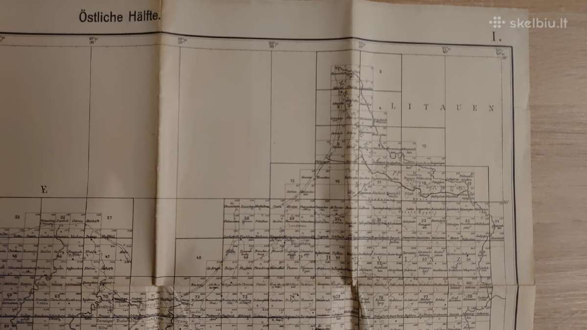 1932 m. Vokietijos Reicho žemių žemėlapis - nuotraukos Nr. 2