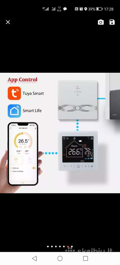 Išmanusis WiFi Rf termoreguliatorius, Tuya apps - nuotraukos Nr. 2