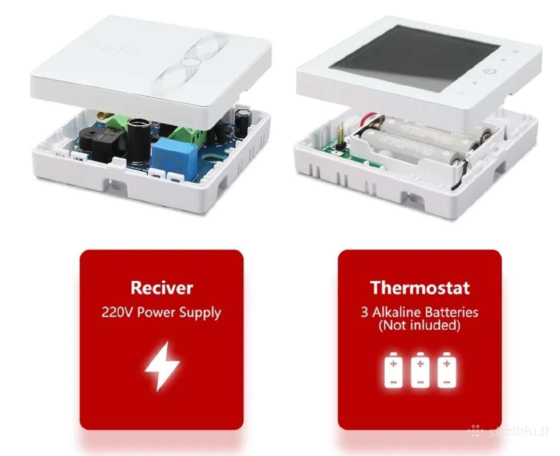 Išmanusis WiFi Rf termoreguliatorius, Tuya apps - nuotraukos Nr. 3