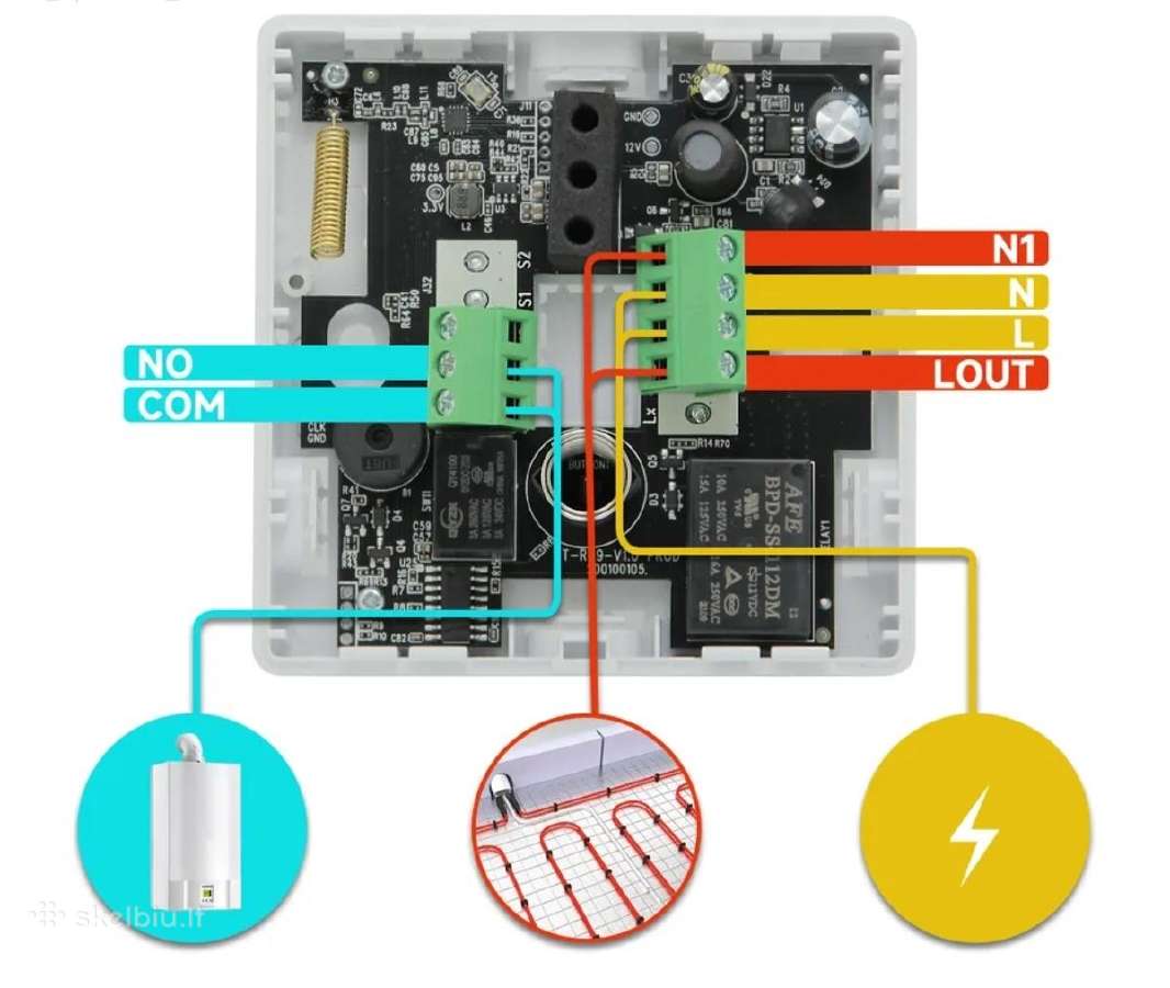 Išmanusis WiFi Rf termoreguliatorius, Tuya apps - nuotraukos Nr. 4