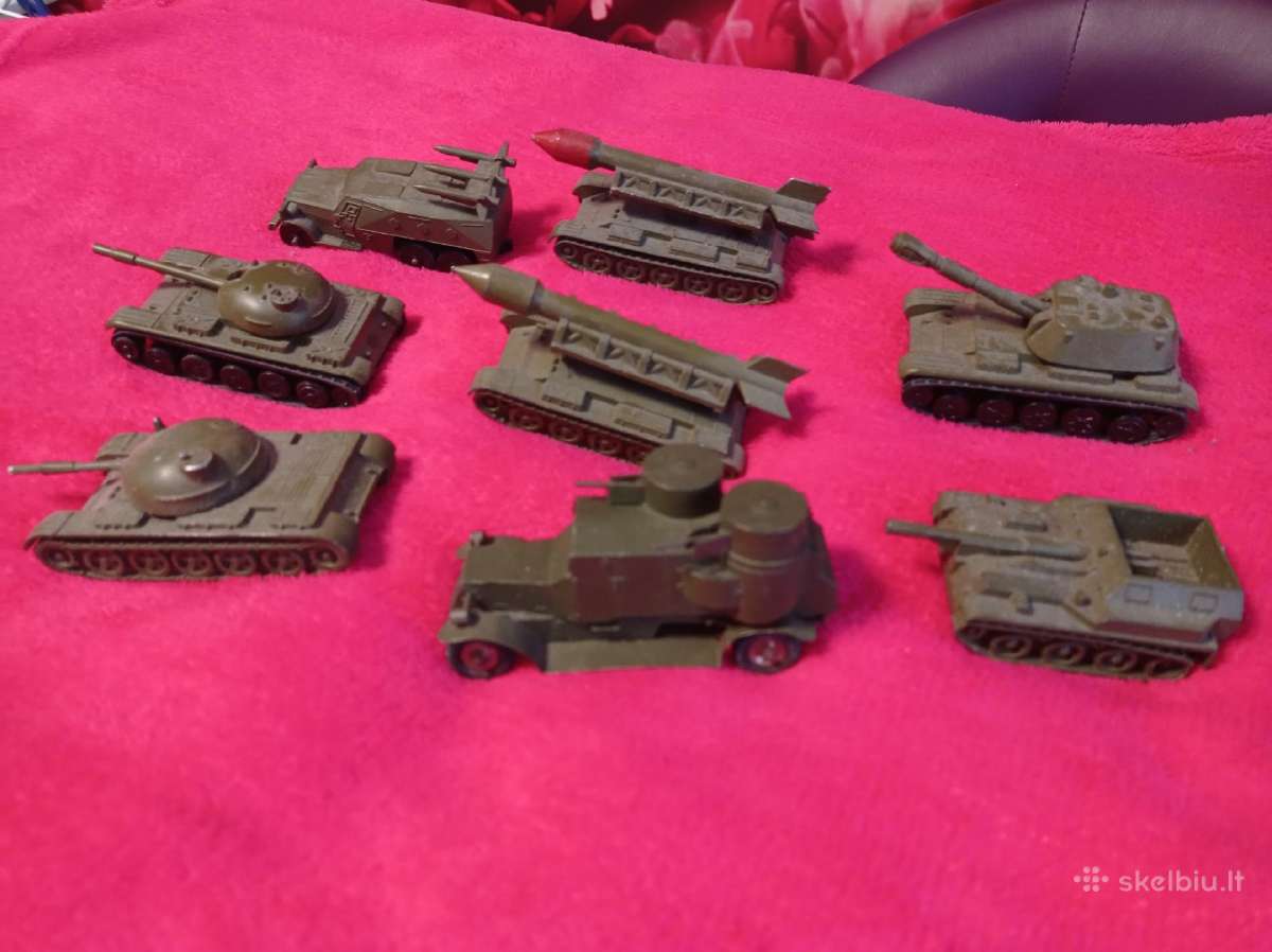 Tanku modeliukai sowjetiniai is metalo 1:72? 1:78? - nuotraukos Nr. 3