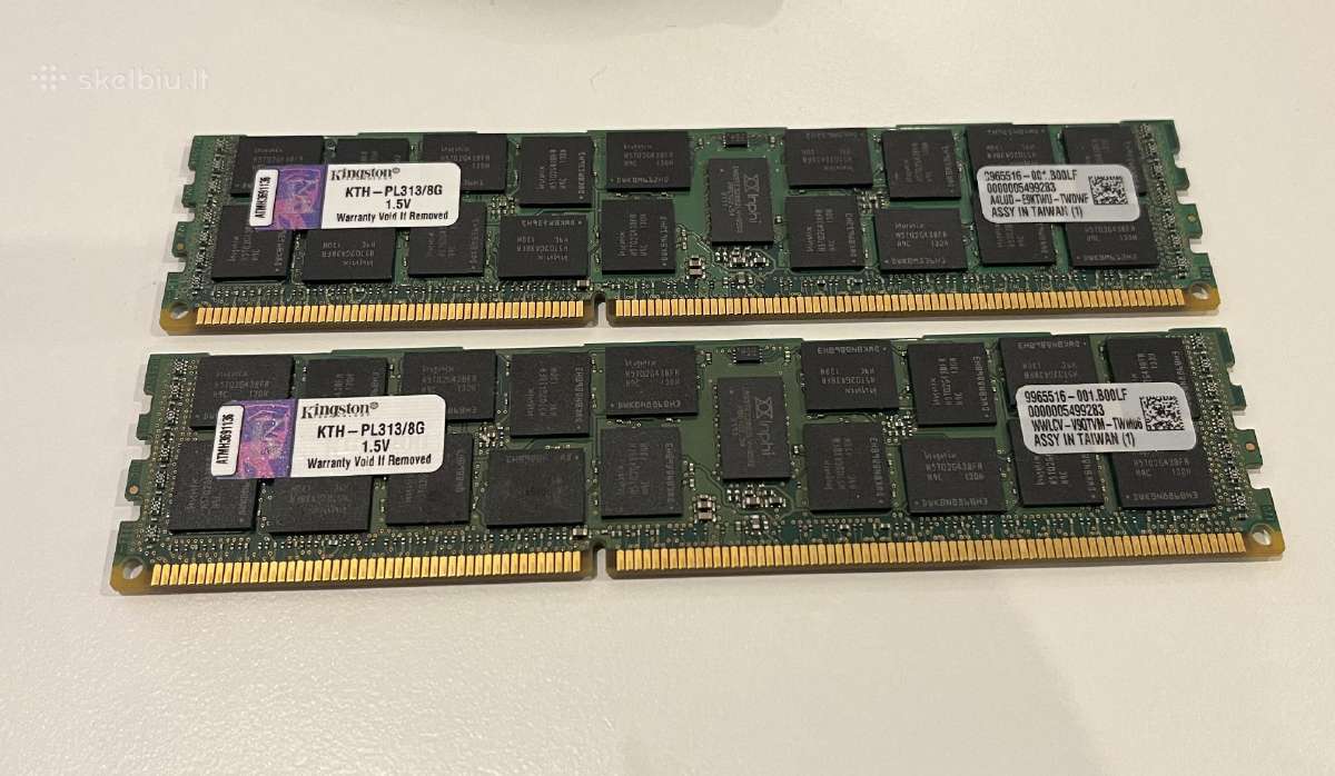 Kingston 2x8gb Ddr3 server RAM