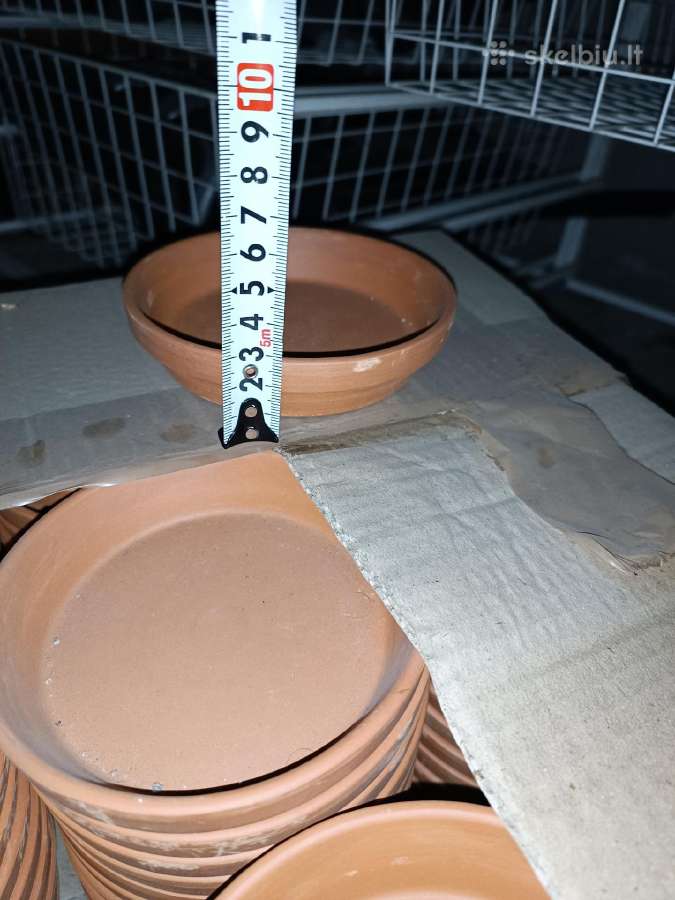 Molinės lėkštutės, 10 cm skersmens vazonui įdėti - nuotraukos Nr. 12