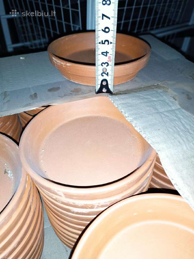Molinės lėkštutės, 10 cm skersmens vazonui įdėti - nuotraukos Nr. 14