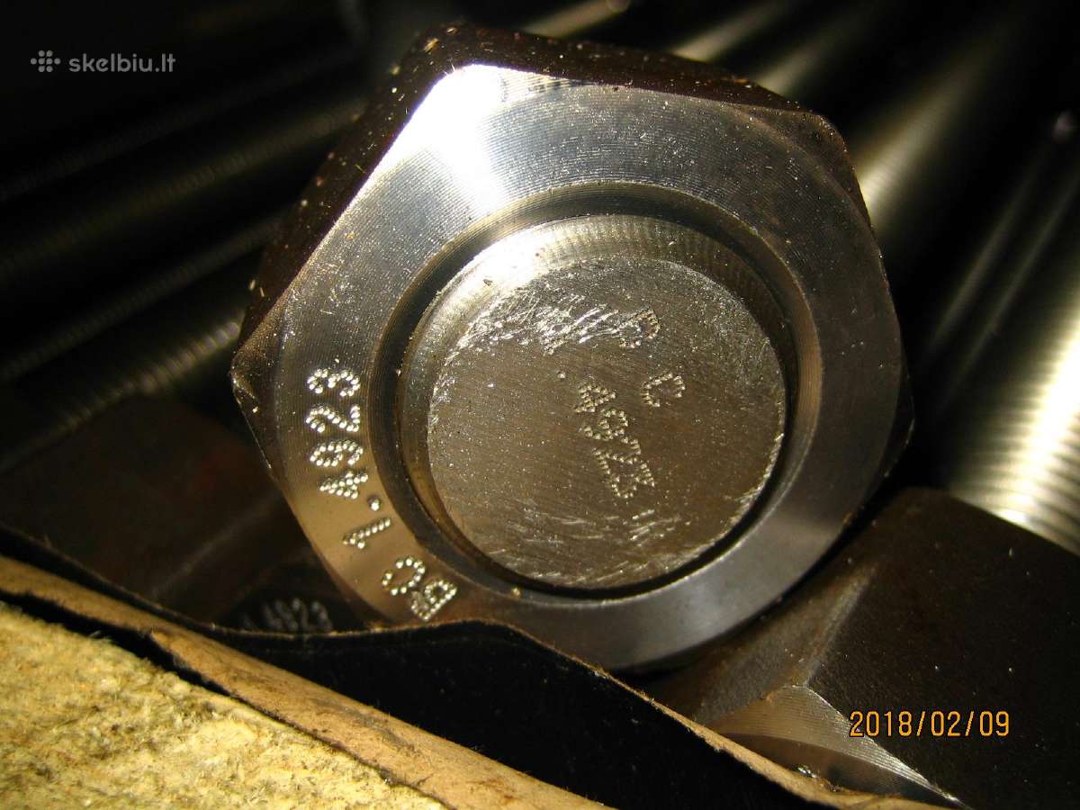 Smeigė M33x500 En10269 1.4923 +2 Veržlės - nuotraukos Nr. 6