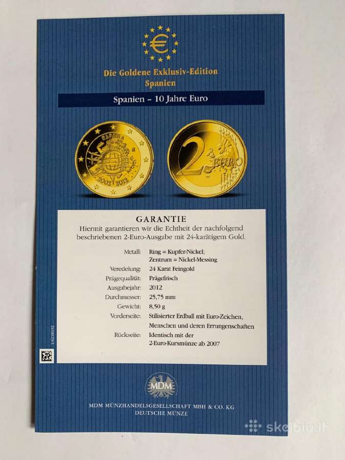 2 eur monetos - nuotraukos Nr. 2