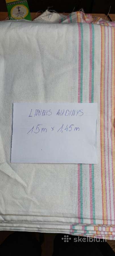 Lininės paklodės 9€ ir lininiai audiniai 4€už 1met - nuotraukos Nr. 2